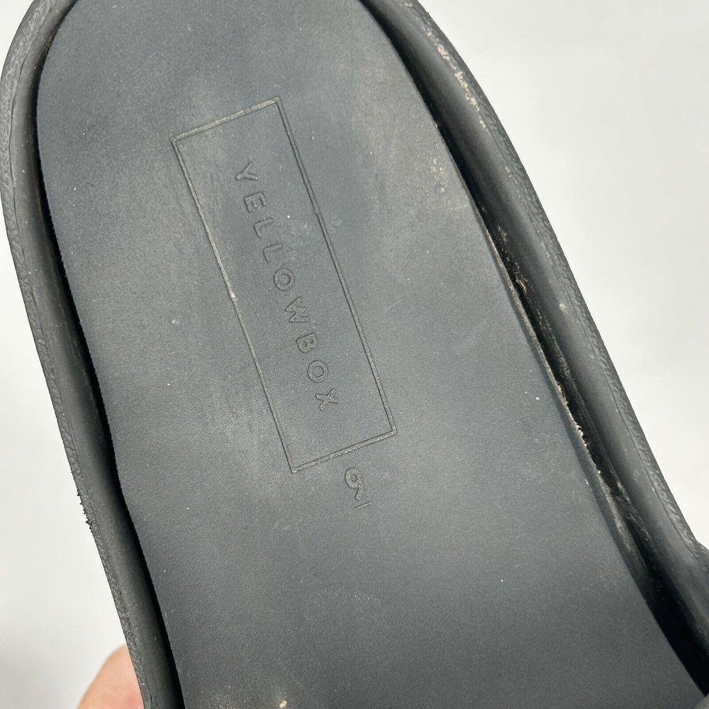 Yellow Box Super‎ Cushiony Torrey Black Slide Women's Sandal 9 - Picture 7 of 7